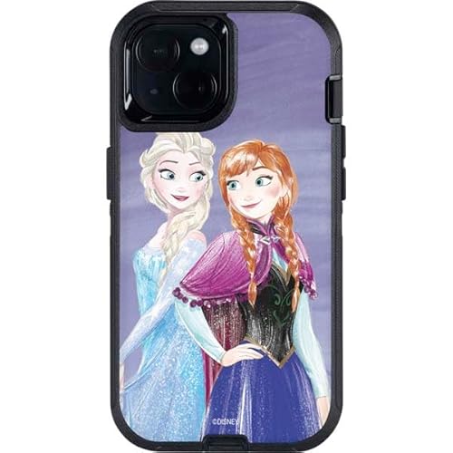 Skinit Decal Phone Skin Compatible with OtterBox Defender iPhone 13 - Officially Licensed Disney Frozen Elsa and Anna Sisters Art Design