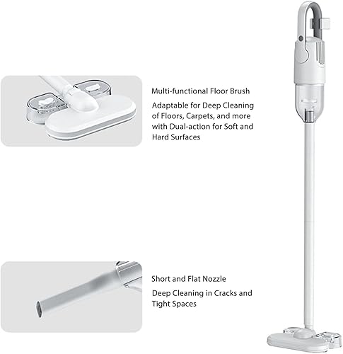 Miniatura 4 de TOPINCN Aspiradora de mano ligera, potente limpiador de piso con cable de succión con tanque de agua, potente succión, sistema de filtración eficaz