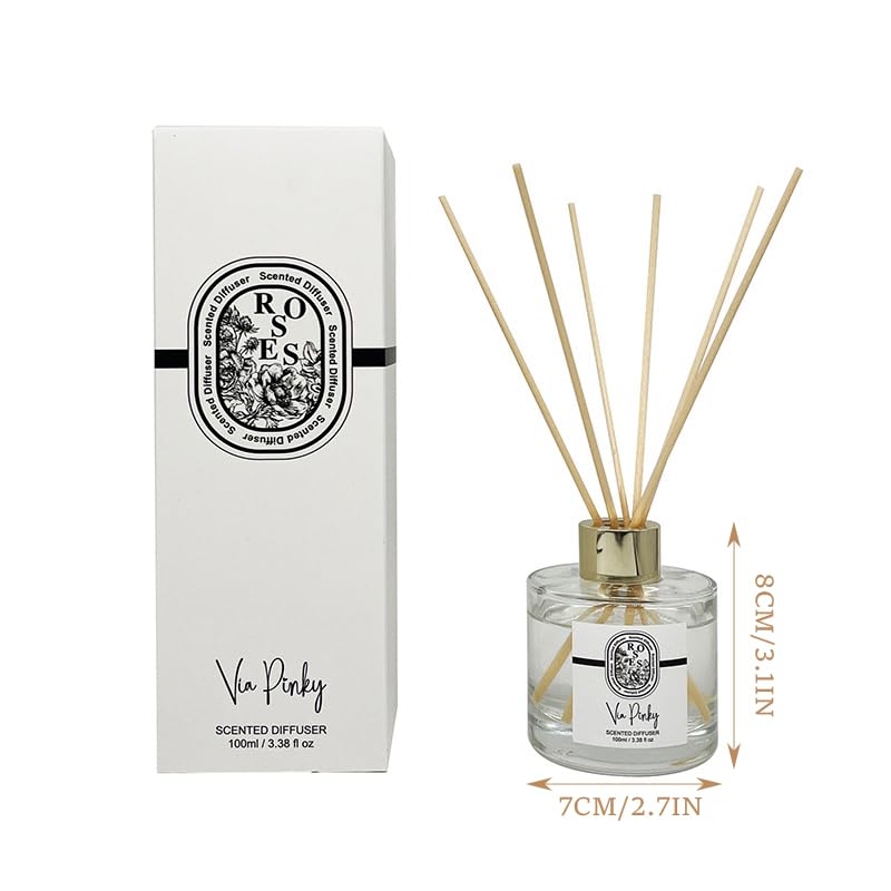 Difusor de varillas con aroma floral de rosa 100 ml miniatura 6