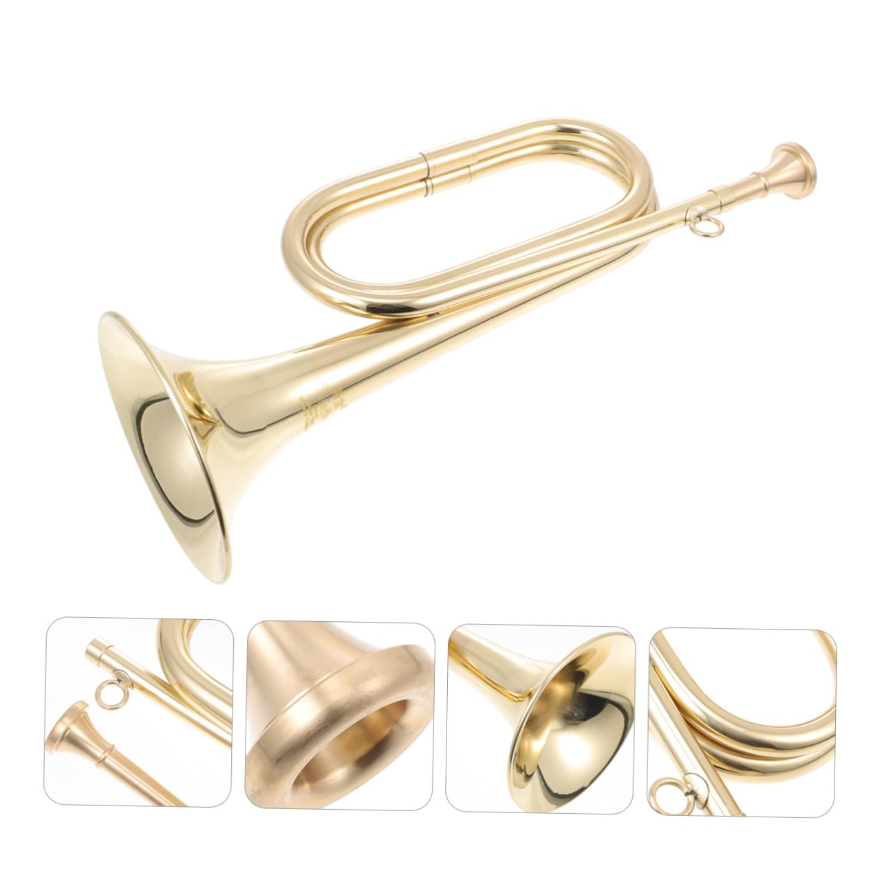 Strumento Musicale Color Oro per Scrivania e Housewarming Tromba in Ottone Design Creativo per Principianti