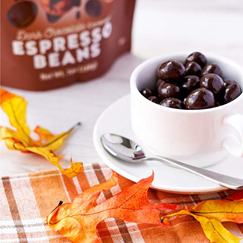 Gourmet Nut Dark Chocolate Covered Espresso Beans, 52% Cacao, Vegan, Non-Dairy, Premium Dark Chocolate, 7 Oz - 1 Bag #TOP4