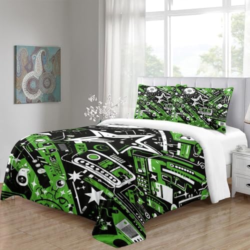 Housses de couettes imprimé 3D microfibre confort durable - 5
