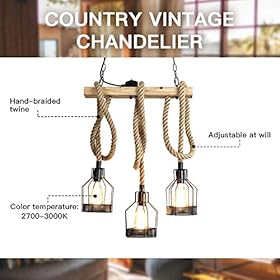 PAFEE Pendant Light fixtures,Dining Room Light fixtures Over Table,Black Pendant Lighting for Kitchen Island,Nautical… 51mrgfJWYuL. SS280