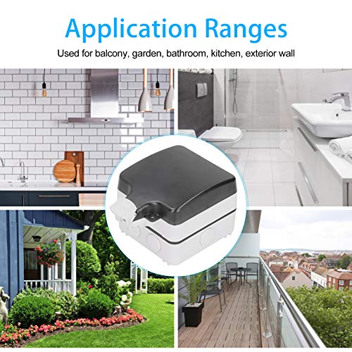 Miniatura 3 de Caja de conexión original resistente a la intemperie para interiores y exteriores, caja de cable de alimentación eléctrica para temporizadores,