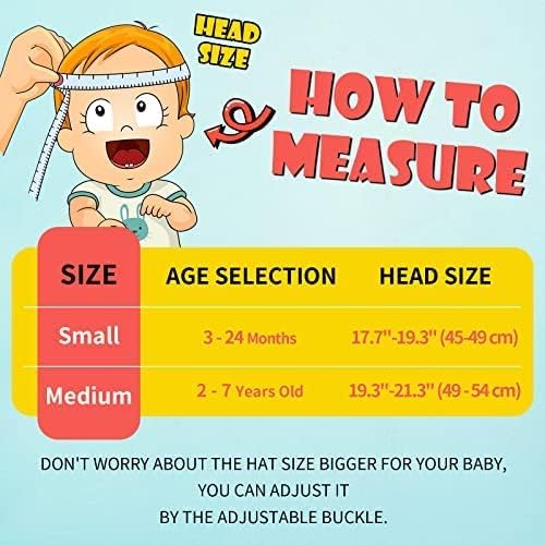 Image of Toddler Baby Sun Hat Kids Summer Beach Essentials Adjustable Beach Hats with Bucket Wide Brim for Boys Girls Age 0-14 Years
