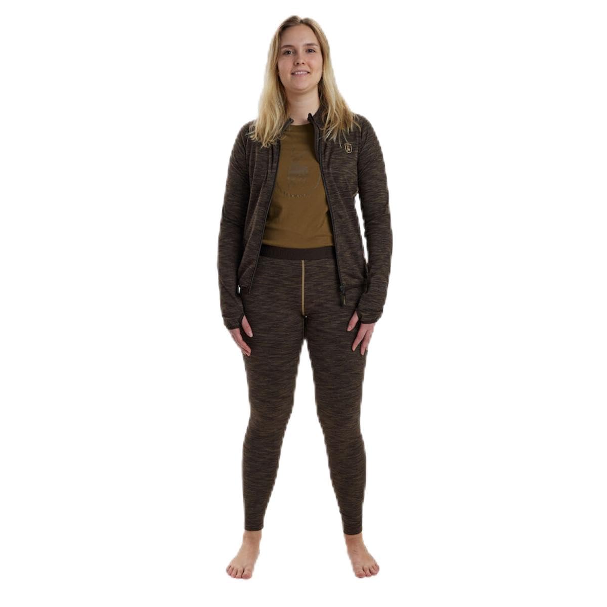 Deerhunter Lady Insulated Leggings Brown Melange C44 - Hunting Outdoor Gear for Men