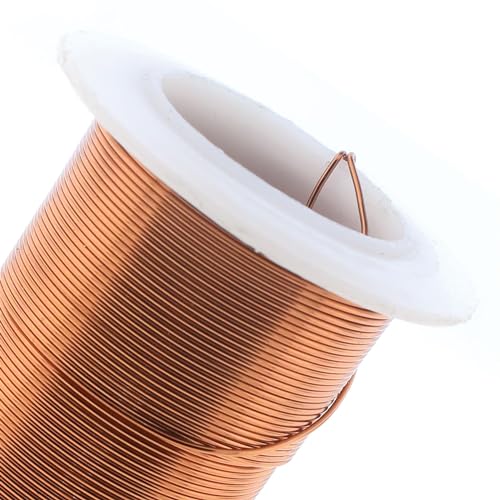 Image of The Beadsmith Wire Elements 24-Gauge Lacquered Tarnish-Resistant Copper Wire for Jewelry Making, 30 Yard, 27.43 Meter Spool (Antique Copper)