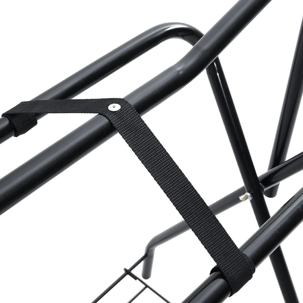 Genérico Soporte de Montura Plegable de pie Independiente Hierro Negro,Deportes,Actividades al Aire Libre,Equitación,Accesorios para riendas de Caballos,Accesorios para sillas de montar-172440
