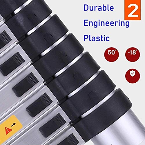 File Cabinets Step Stool Telescopic Ladders,Durable Aluminum Telescopic Extension Ladder, Heavy Duty Telescoping Ladder Engineering Climb The Ladder (Size : 6.2M/20.3Ft)