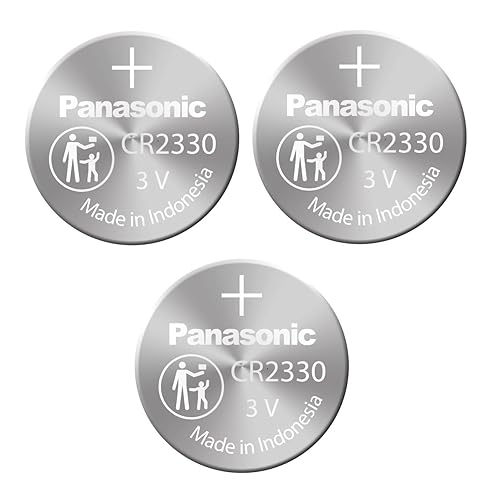 3 pilas Panasonic Cr2330 (preembalaje) - Batería de litio, 3 V, celda de moneda