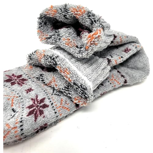 Women's Lamb Wool Socks, Thermal Hiking Winter Boot Warm Crew Socks3