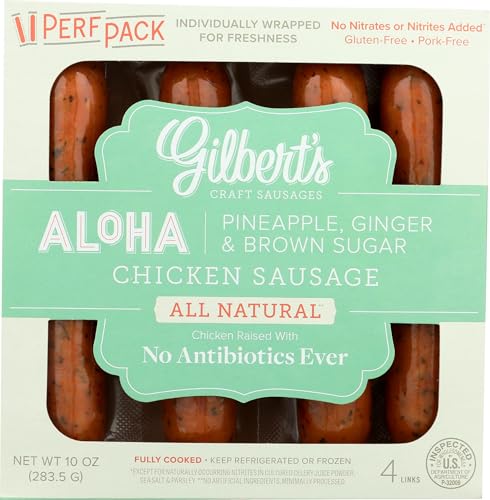 Gilbert's Craft Sausages Aloha Chicken Sausage, 10 OZ