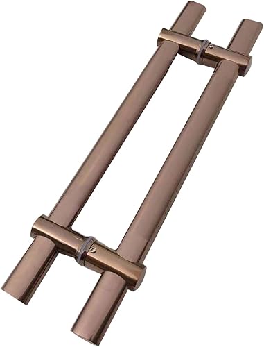 Glass Door Handles,Stainless Steel Bar to Bar Door Handle,Heavy Duty Commercial Door Pull Up Bar for Shower Rooms Shopping Malls Offices (Color