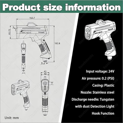 Pistola Ionizadora Portátil para Eliminación de Electricidad Estática miniatura 2