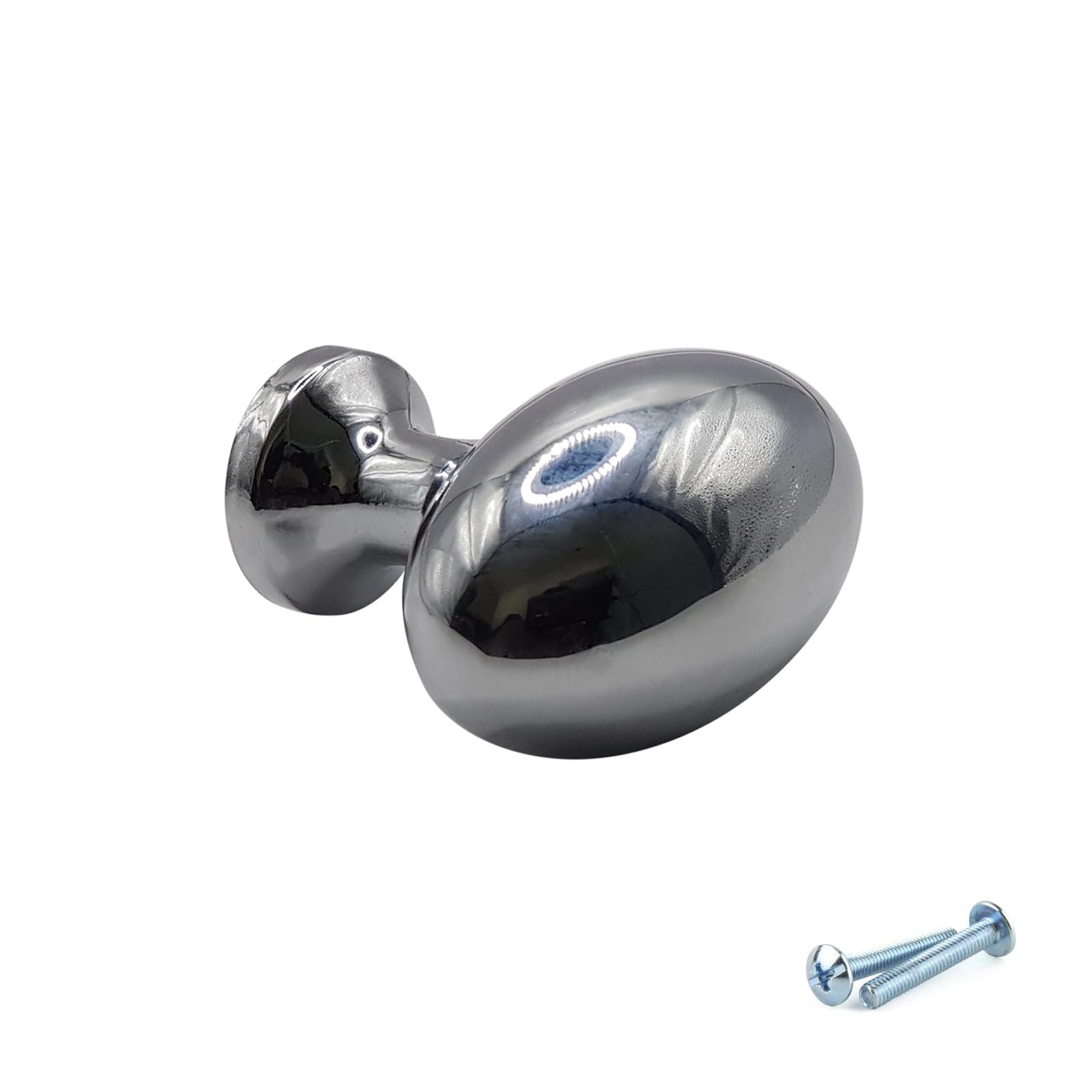M4tec Polished Chrome Interior Kitchen Cupboard Door Handle, Kitchen Cabinet, And Drawers, Bedroom Furniture Pull Handles Wardrobe Door Knobs - Vg8 Series: 36-22 Mm