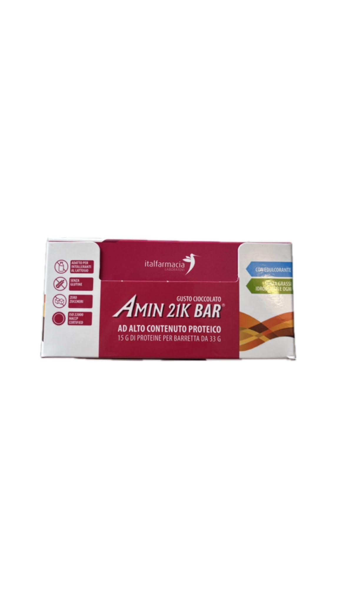 AMIN 21K BAR CIOCCOLATO 20 BARRETTE DA 33G