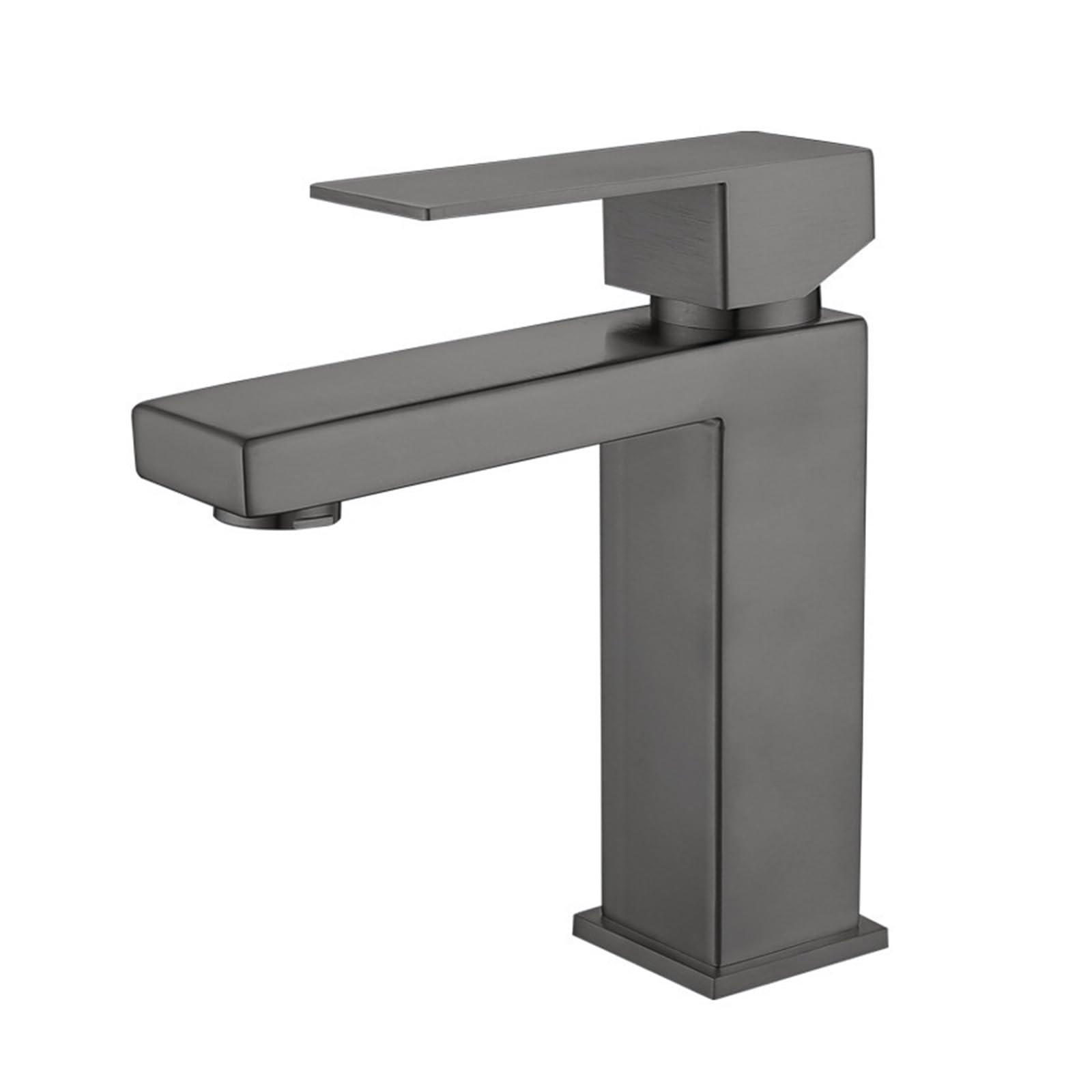 Robinet de lavabo gris moderne pour vasque de salle de bains familiale et suite parentale