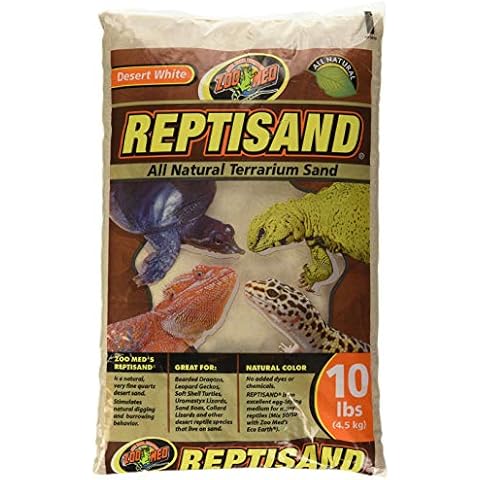 Zoo Med Arena Blanca del Desierto, Arena de Reptil, Natural, Termoconductora, 4.5 L Cover