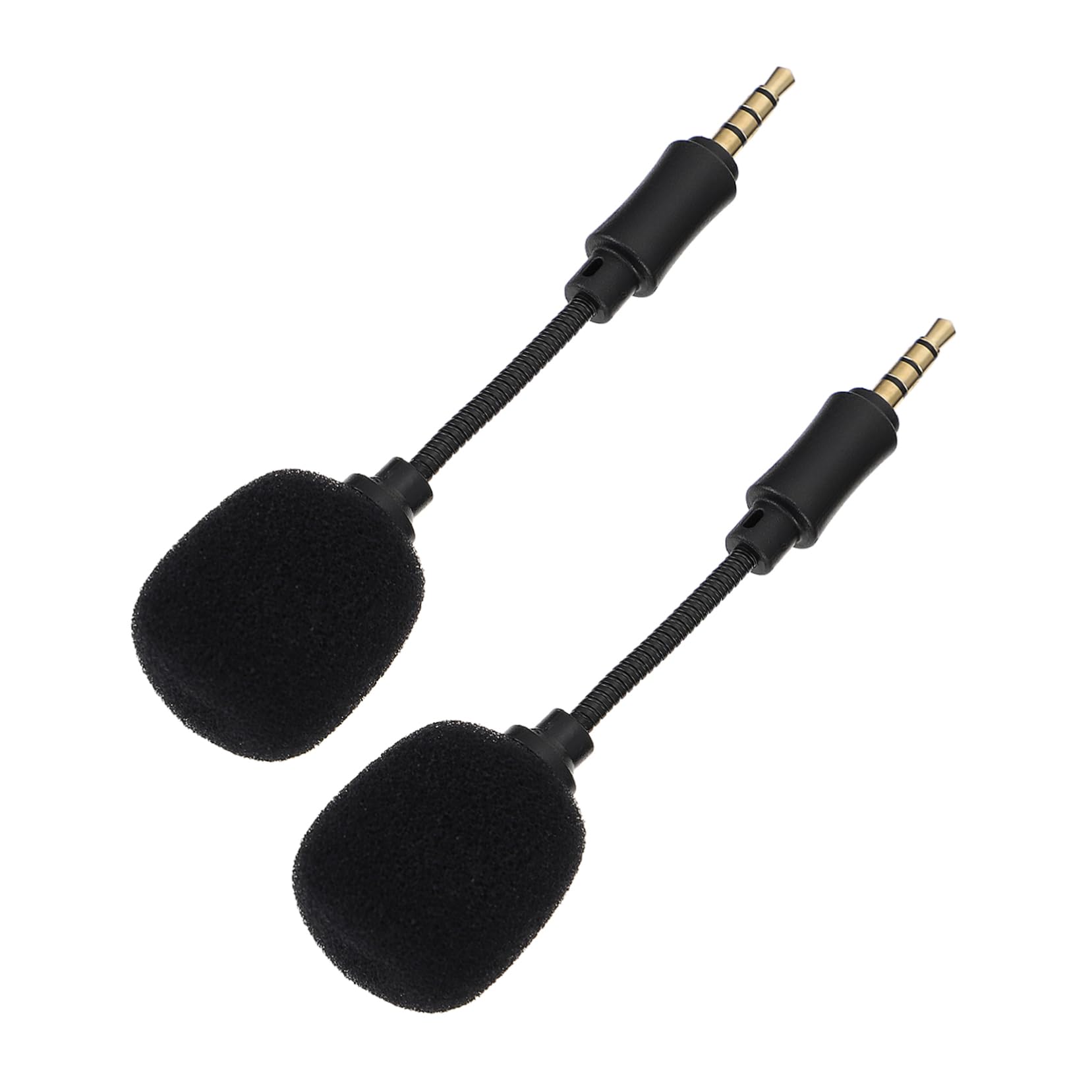2Pcs Portable Noise Reduction Microphone Directional Line Design for Phone Computer Live Streaming and Recording Easy Operation Professional Shielded Wire for Pure-image-11