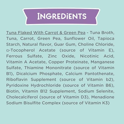 Image of LOVE, NALA - Natural Adult Cat Wet Food - FLAKED Tuna with Carrot & Green Pea in Broth - Grain Free, Non-GMO, Lean Protein, Added Minerals & Vitamins - 12 Pack, 2.4 lbs.