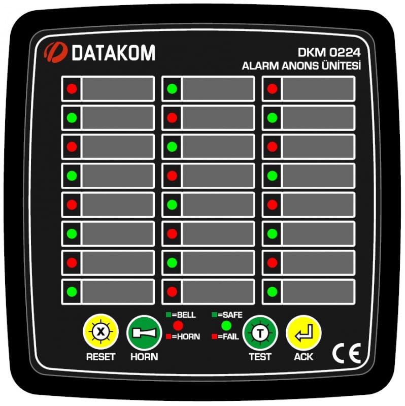 DKM-0224 Alarm Annunciator, 24 Channels, DC Supply