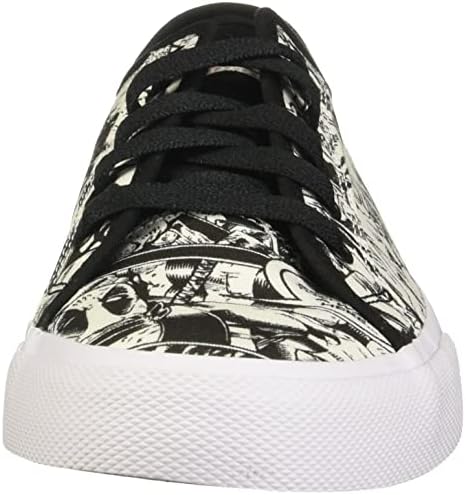 DC Men's Deadpool Villain 2 Skate Shoe, Black/White/RED, 10 | Image 1