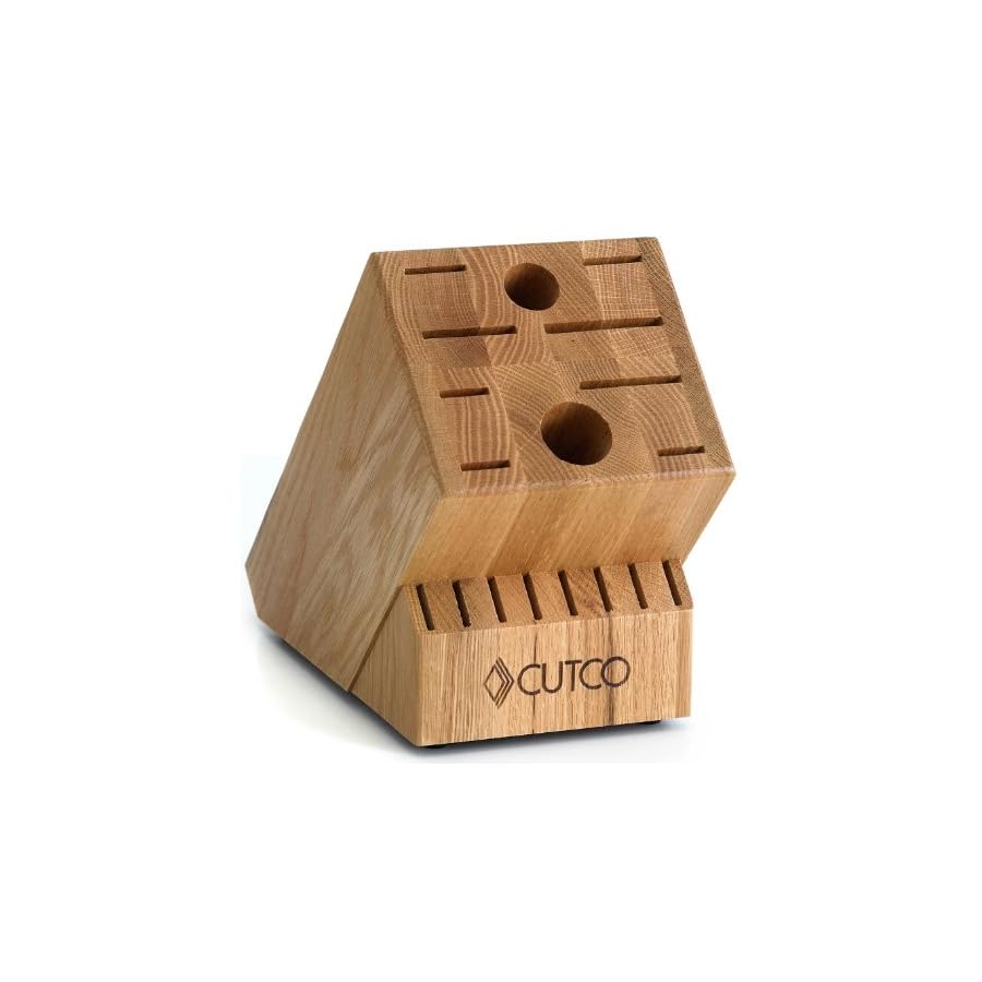 CUTCO-Model-2018-Homemaker8-SetIncludes-8-1759-Table-Knives-10-Kitchen-Knives-Forks-1748-Honey-Oak-knife-block-82-Sharpener-and-125-Medium-Poly-Prep-cutting-board-High-Carbon-Stainless-blades-and-Clas CUTCO Model 2018 Homemaker+8 Set Includes (8) #1759 Table Knives, (10) Kitchen Knives & Forks, 1748 Honey Oak knife block, 82 Sharpener, and #125 Medium Poly Prep cutting board