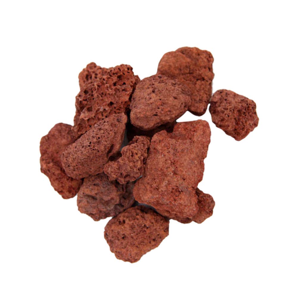VILLCASE Rocce Vulcaniche per Acquari 2.4 Pollici Pietra Lavica 450G Materiale Filtrante Decorativo per Serbatoio di Pesce Acqua E Marina