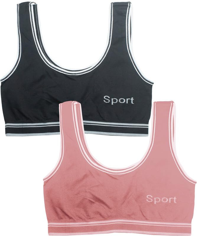 dressably Pack of 2 Seamless Air Bra: Stretchable, Non-Padded, Non-Wired Sports Bra for Women-picture-56