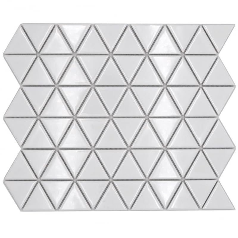 MOS13-t51_f - Mosaico de cerámica para pared de cocina, color blanco brillante