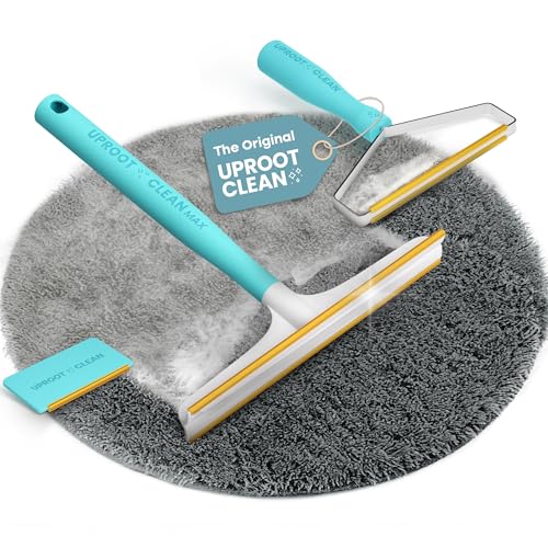 Uproot Clean Fur-Nado Survival Kit - Uproot Cleaner Pro Pet Hair Remover Tool + Mini & Max Variants - Pet Hair Removal Tool and Carpet Rake - Easy Cat & Dog Fur Scraper Bundle