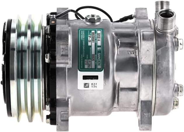 Compresor de aire acondicionado OEM Sanden SD5H14 para Case-IH 2130, NT, PANTHER, WL, WT, XLKenworth K100, K100E, K130, K150, T2000, T300, T370,
