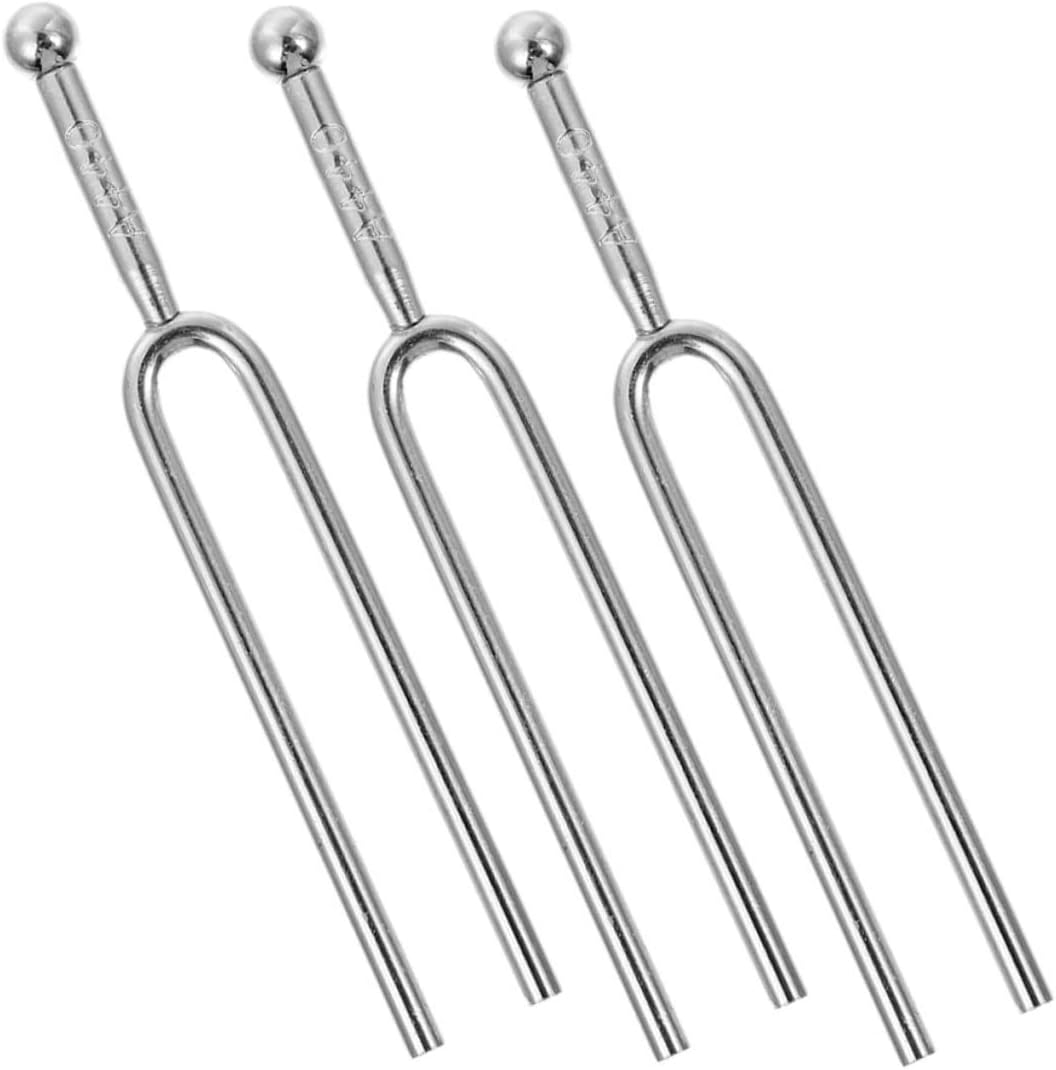 Mikinona 3pcs Tuning Forks for Guitar Musical Accessories for Accurate Tuning Compact for Violin and More Instruments a Standard Music Tool
