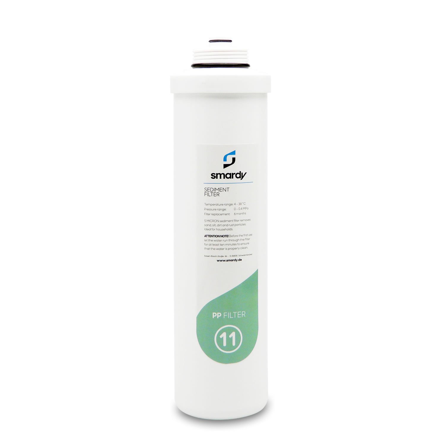 smardy 5x Ersatzfilter-Set Nr. 8–13 für Wasserfilteranlage smardy PRO 190 – Sediment- & Aktivkohlefilter gegen Chlor, Rost, Pestizide & Schwermetalle – Wechsel alle 6–12 Monate für sauberes Wasser