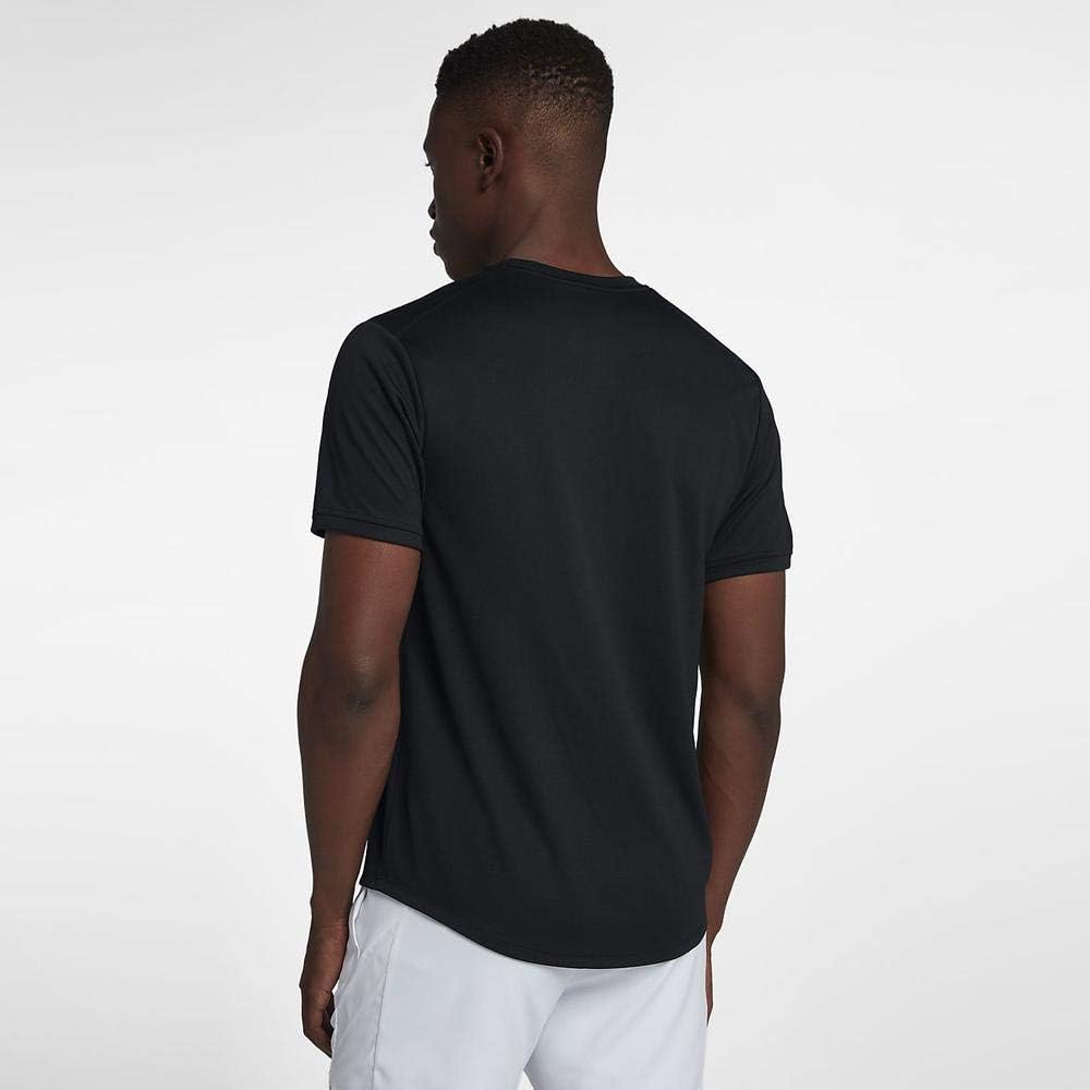 Nike NikeCourt Dri-FIT Short Sleeve Tennis Top Black/Black/Black MD