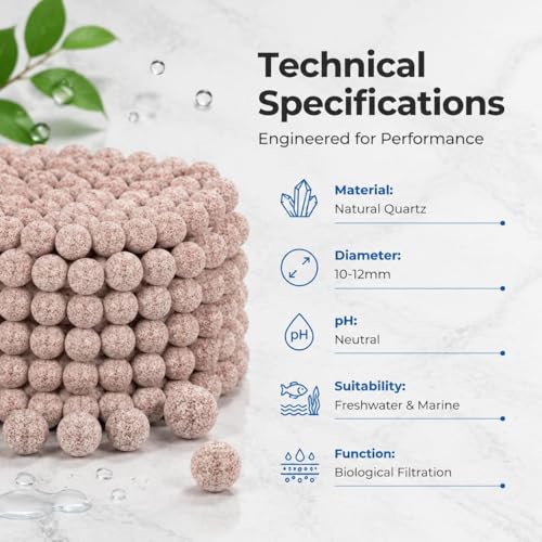 Image of Sukh 30oz Ceramic Bio Balls - 4 Bags Fish Tank Sphere Filter Media Nano-Tech Bio-Spheres Bio Media for Aquarium,Fish Tank Sump,Pond,Freshwater,Canister Filter and Koi Ponds