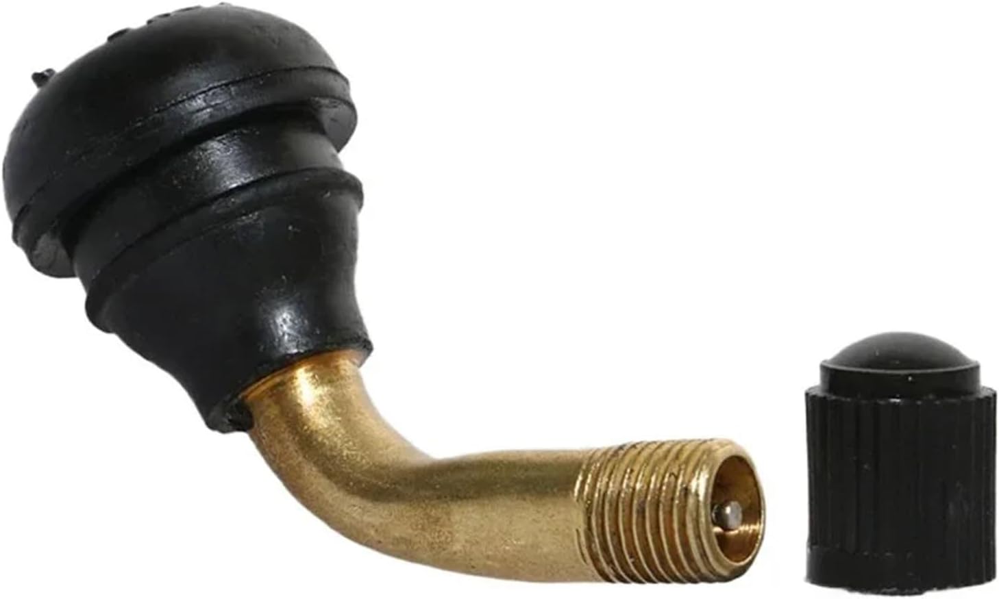 4Pcs/Set 90 Degrees Rubber Angle Valve Compatible with Tubeless Tires Nipple Compatible with Tubeless Disc Wheel Nipple (pvr40/pvr50/pvr60/pvr70)(Pvr60)