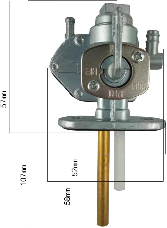 Gas Fuel Valve Petcock Switch - Fit for Suzuki LT80, LTZ400, Z400, LTZ250, LTF300, Kawasaki Vulcan 750, VN750, 500, EN500, Zephyr 750, ZR750