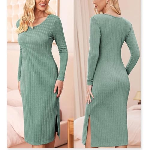 Robe de maternite moulante souple anti compression en maille - 3