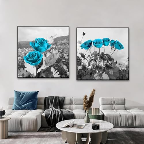 Peinture intérieure pivoine pour décorer une chambre esthétique noire moderne