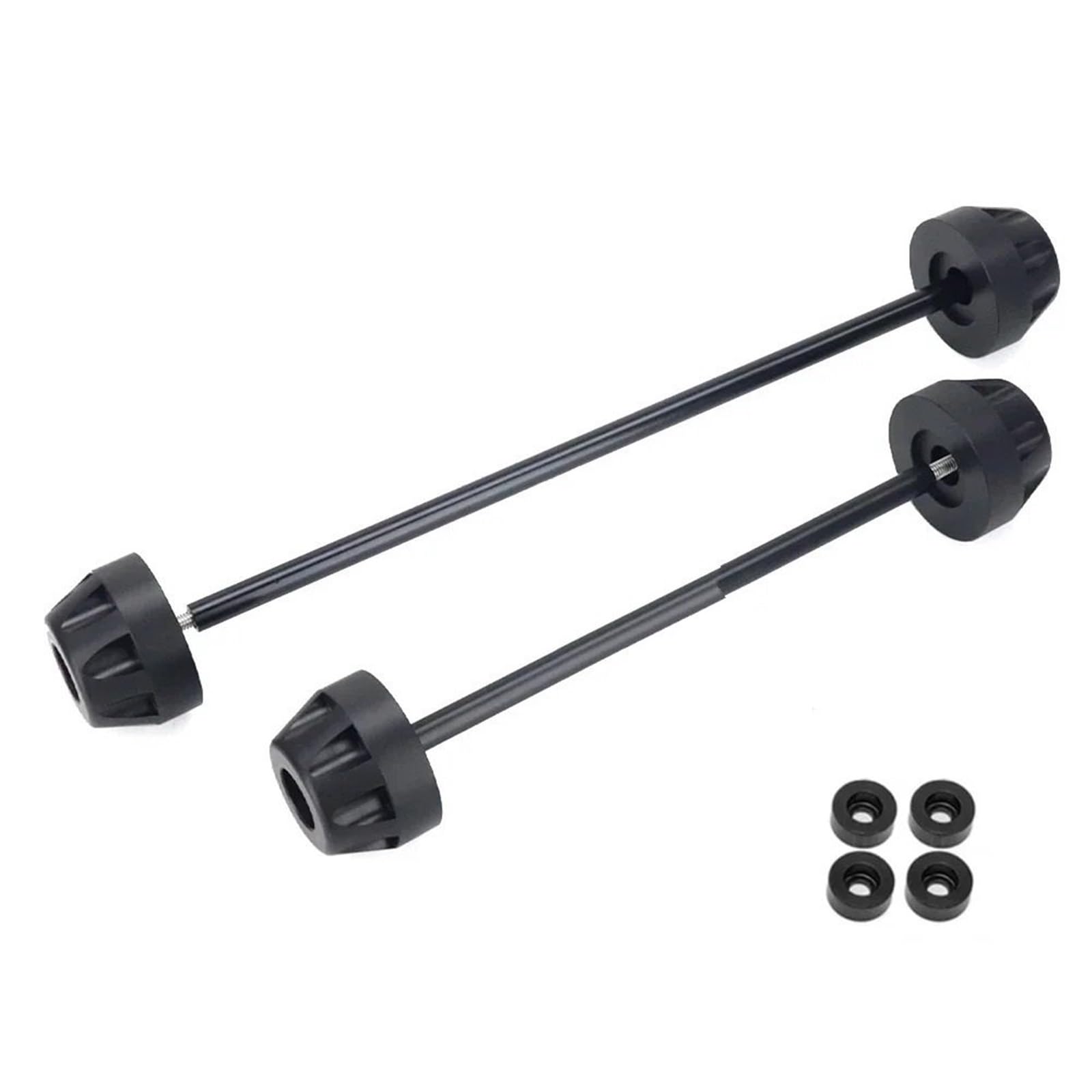 Przednie tylne koło oś widelca suwaki Pasuje Do Duke 790 890 R 990DUKE 2025 Oś Przednia Widelec Crash Slider Osłona Koła Pad Tylne Akcesoria(Front-Rear BLACK)