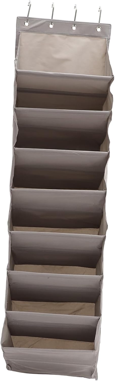 Over Door Hanging Storage Bag Multi-Pocket Organizer for Shoes Accessories and Essentials Space Saving for Home Office and Hotel Use