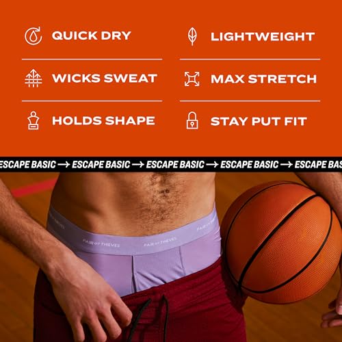 Pair of Thieves Men's Quick Dry Action Blend Boxer Briefs 3 Pack - Moisture-Wicking & Breathable for All-Day Comfort4