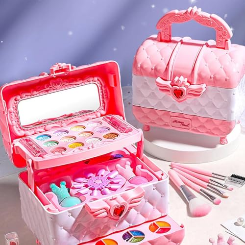 Maquillaje para niñas que no mancha la ropa set cosmético al agua 5