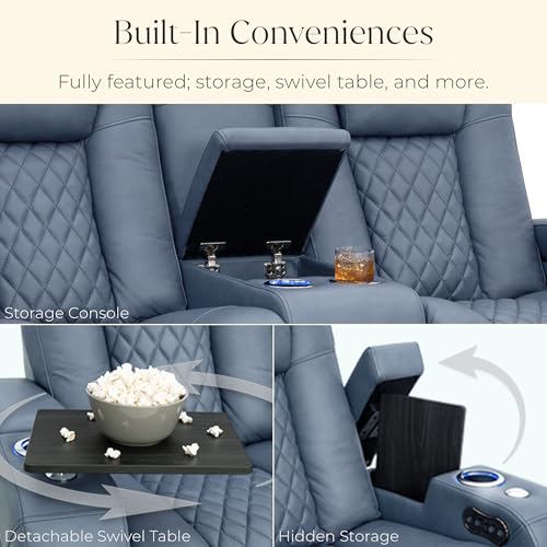 Luxury Leather Recliner Sofa Set