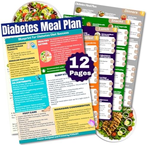 Diabetic Meal Planner | 96 Easy Diabetic Recipes & Diabetes Food List Chart