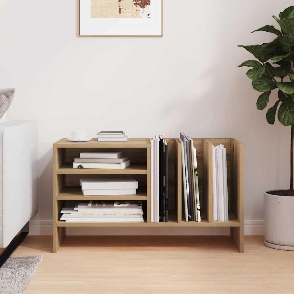Genérico Mueble para Discos de Vinilo Roble Artesanal 78.5 x 35 x 45 cm,Mobiliario,Armarios y Almacenamiento,Almacenamiento para CD y DVD,891079