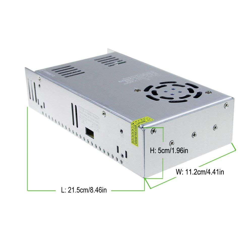 ALITOVE Alimentatore di rete da 5 V, 60 A, trasformatore LED, 230 V a 5 V, 300 W, alimentatore di rete, trasformatore per WS2811 2801 WS2812B WS2813 APA102 strisce LED