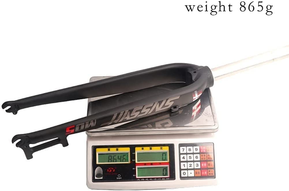 Forcella Ammortizzata Rigida MTB Forcella Anteriore 26/27.5/29 Freno A Disco MTB Forcella 28.6 Millimetri Superlight Forcella Anteriore Ultraleggera della Bicicletta B,26inch