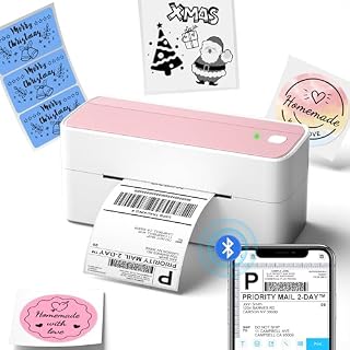 Phomemo 241BT Thermal Printer, Bluetooth Label Printer 4x6, Shipping Label Printer Compatible with Android,IOS And PC, Widely Used for Royal Mail,Hermes,Etsy,Shopify,eBay,Amazon,FedEx,UPS etc.